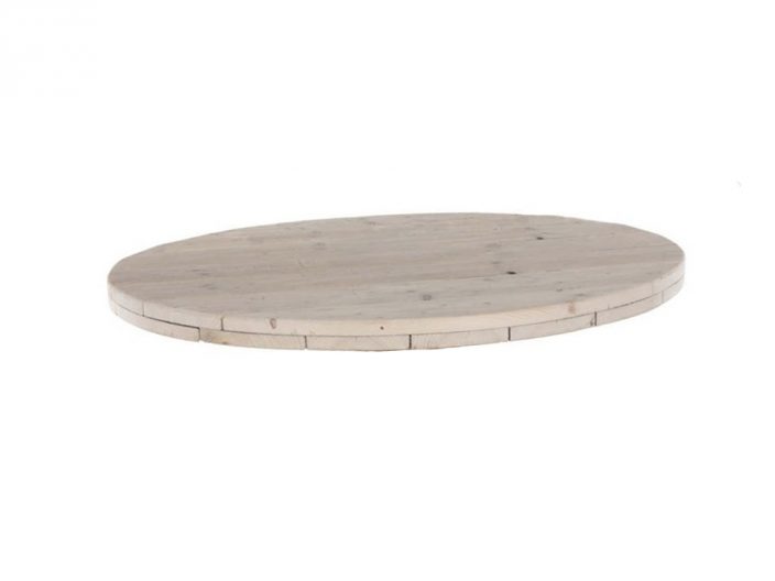 Runde Bauholz Tischplatte