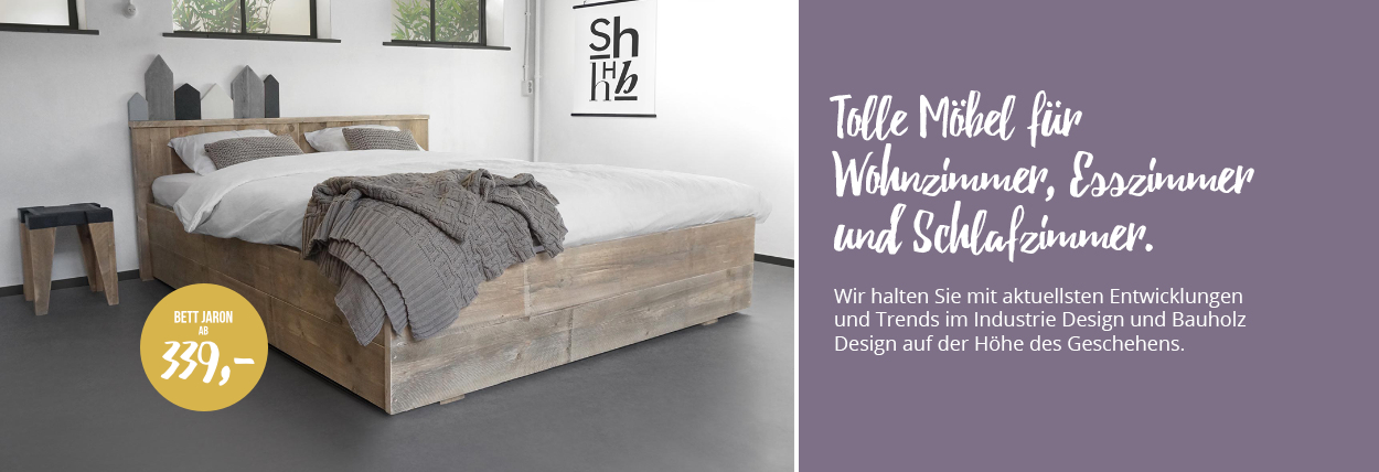 Industrie Design und Bauholz Design Moebel und Bauholz Doppelbett